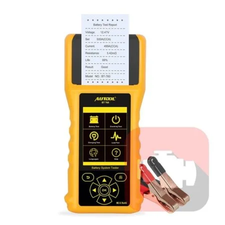 🔋 Testeur de Batterie AUTOOL BT760 avec Imprimante Intégrée : Analyse Rapide et Efficace pour de votre batterie de Voiture 🚗