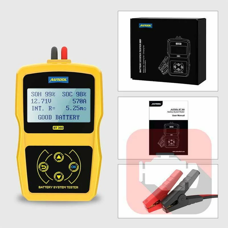 Autool BT360 12V Autobatterie-Tester [Ein perfektes Automobil-Diagnosegerät für Ihre Batterie]Autool BT360 12V Autobatterie-Tester [Ein perfektes Automobil-Diagnosegerät für Ihre Batterie].
